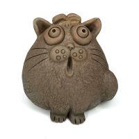 Чайная фигурка (дух) "Кот" №6, Фэнъяо Чэнь (Чэнь Хунсян), Цзяньшуй Цзытао