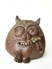 Чайная фигурка (дух) "Кот" 8см №2 мастер Чень (Чен) Хунсян, Цзяньшуйская керамика