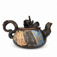 Авторский чайник "Длинноухая лисичка" №2 250 мл, мастер Ма Линь, Цзяньшуй Цзытао